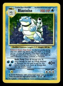 Blastoise 2/102 Holo Rare Base Set Pokemon Card - Picture 1 of 2