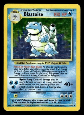 Blastoise 2/102 Holo Rare Base Set Pokemon Card - Image 1 of 2