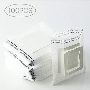 100Pcs Portable Coffee Filter Paper Hanging Ear Drip Coffee Bag Single Serve ... - Picture 1 of 6