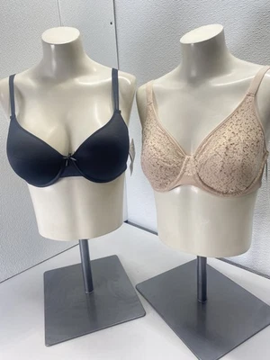 Chantelle Mujer Invisible Suave y Norah Confort Camiseta Sujetador Conjunto de 2 Talla 34D Foto 1 de 4