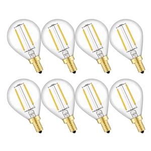 2W LED Candelabra Bulb 25W Equivalent Warm White 2700K 250LM, Dimmable E12 Vi... - Picture 1 of 8