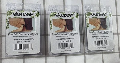 3 Cajas Vantage Presslok Sujetadores de Obturador Negro 12 Sujetadores Nuevo [Arándano]. Foto 1 de 3