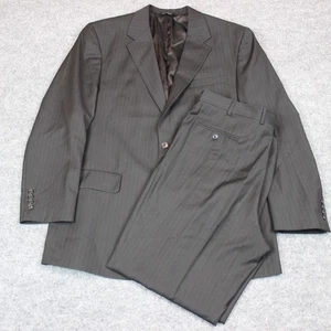 Jos. A. Traje Banks Chaqueta Blazer 2 Piezas 44L Gris 36X32 Lana Plisada Ejecutiva - Imagen 1 de 24