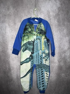 Vintage Godzilla Pajama full set Kids  All over Print  4-5 - Image 1 of 3
