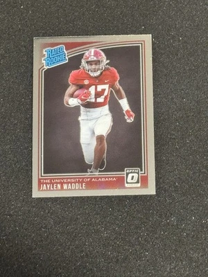 2021 Panini Chronicles Optic Draft Picks Rated Rookie #207 Jaylen Waddle Alabama - Image 1 of 2