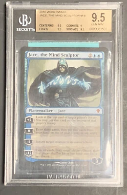 2010 MTG Worldwake Jace,The Mind Sculptor BGS 9.5 GEM MINT)EXQUISITE CON - Image 1 of 2