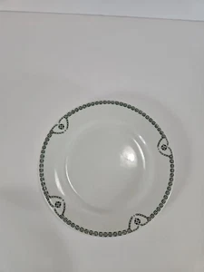 Vintage Jackson Vitrified Restaurant Ware 6" Saucer Green Floral Green Trim Nice - Picture 1 of 5