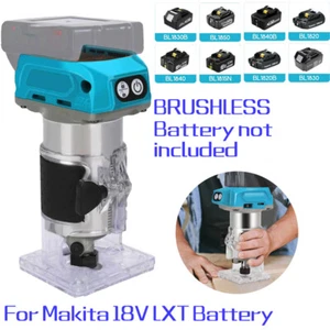 Brushless Trimmer Router for Makita 18V LXT Battery, 30000RPM Cordless Router UK - Picture 1 of 12