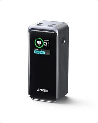 Anker Prime Power Bank 20000mAh Portable 200W Output Smart Digital Display - Image 1 of 4