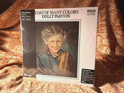 SEALED Dolly Parton Coat Of Many Colors VMP Country Colored Vinyl willie sparrow - Image 1 of 4