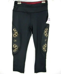 Catherine Malandrino NWT Women Active Legging Size S small Black Red - Picture 1 of 10