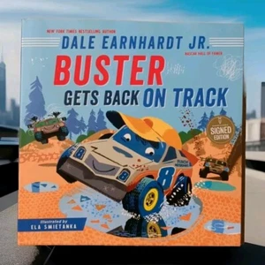 SIGNED - Dale Earnhardt Jr - Buster Gets Back on Track - HARDCOVR - Picture 1 of 3