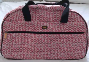 LUCAS Designer Carry On Luggage Weekender Wheels Lightweight Floral Duffel Bag - Picture 1 of 17