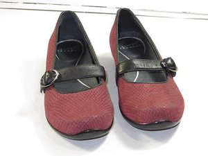 Beauty!Women's DANSKO Mary Jane ballets snake stamp nubuck EU 38-7.5-8 $145 - Picture 1 of 9