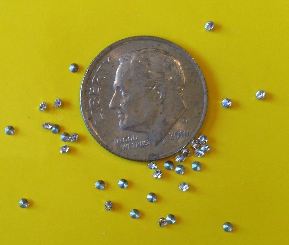 Pp6 Chaton Crystal Clear 1.3mm Swarovski 1028 Pointed Back 144 PC 2ss Super Tiny