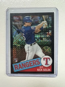 2020 Topps Series 2 Nick Solak Black Silver Pack 35th Anniversary RC #'d /199🔥 - Picture 1 of 2