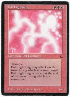 MTG  -  The Dark  -  Ball Lightning  MP  -  Rare R Elemental Creature Spell! - Image 1 of 2