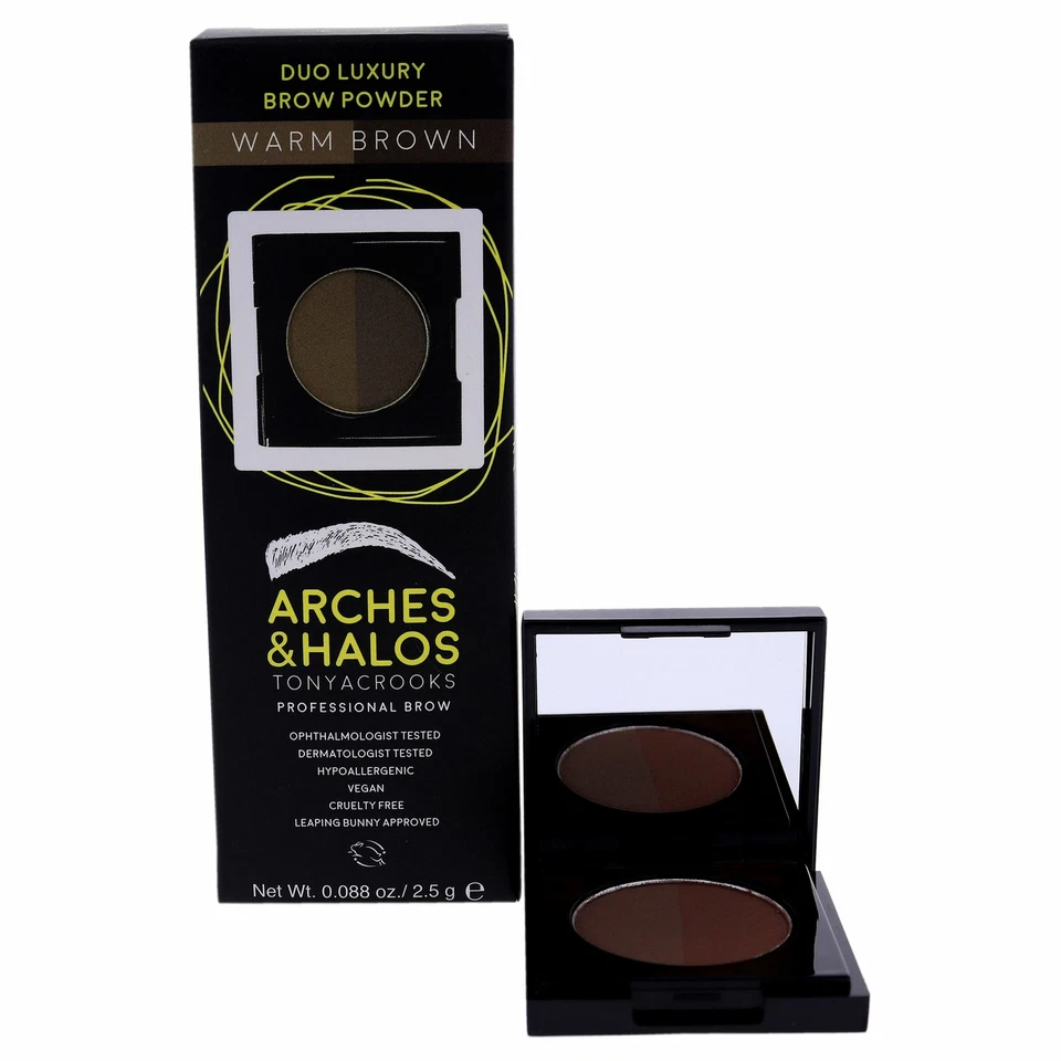 Duo Luxury Brow Powder - Warm Brown by Arches and Halos Women - 0.088 oz Eyebrow - Image 1 of 1