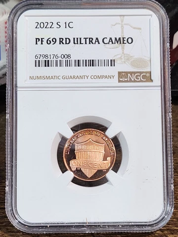2022 S Lincoln 1c, NGC Certified PF 69 UCAM RD, 008 Cover