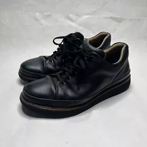 Samuel Hubbard DressFast Dress Sneaker Nero Pelle Casual Cap Toe Uomo Taglia 9,5 - Foto 1 di 12