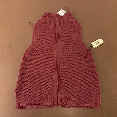 Max Studio Women's Size Large Rosewood Sleeveless Crew Neck Pullover Sweater NWT - Изображение 1 из 4