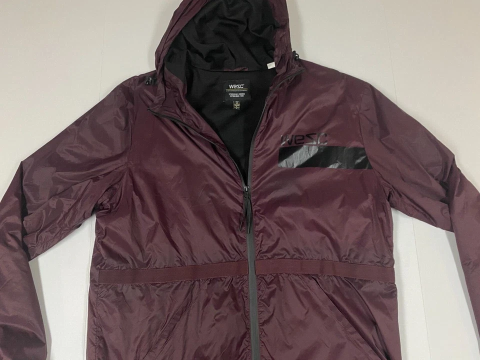 WESC Jacket Mens Medium Purple hoodie Full Zip windbreaker Active - Image 1 of 4