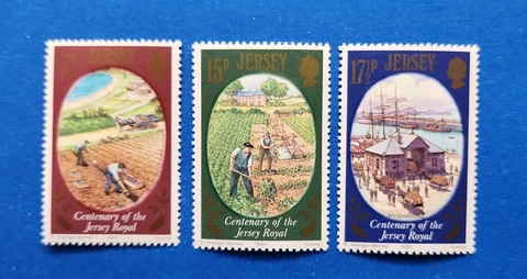 Jersey Stamps, Scott 226-228 Complete Set MNH Cover