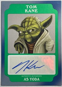 2016 Star Wars Rogue One Mission Briefing Tom Kane as Yoda Autograph Card - Picture 1 of 2