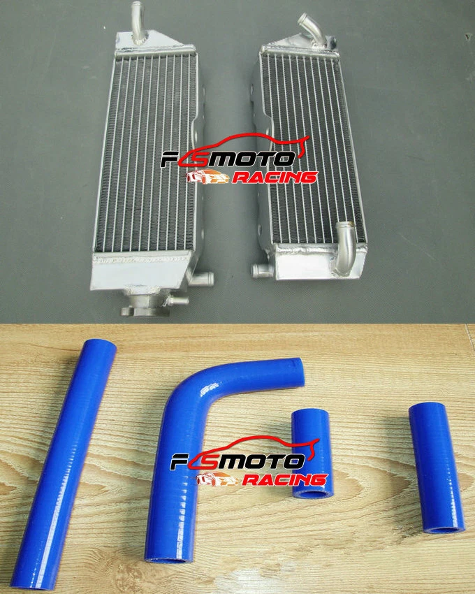 Radiador Aluminio + Manguera AZUL para YAMAHA YZ400F YZF400 YZ 400 F 1998 1999 2000 Foto 1 de 4