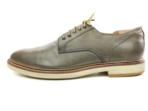 Frye Oxfords Size 11 Grant Lace Up Gray Leather Comfort Plain Toe Casual Shoes - Picture 1 of 12