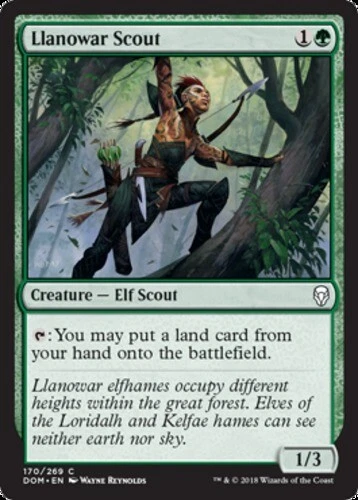 x1 Llanowar Scout - Dominaria - NM - MTG - Image 1 of 1