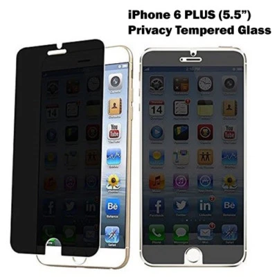 Anti Spy Privacy Tempered Glass Screen Protector for Apple iPhone 6 Plus,6SPlus - Image 1 of 4