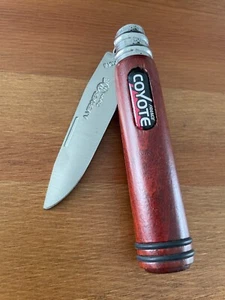 3.14" Andre Verdier Navaja Coyote Mahogany Handle Corkscrew From France - Picture 1 of 12