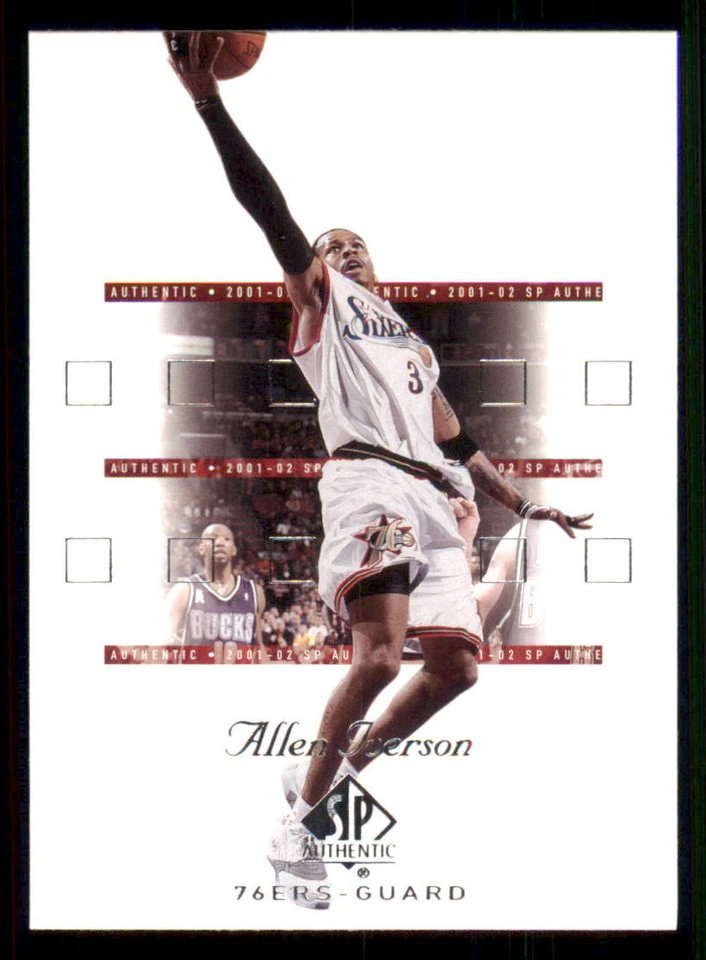 2001-02 SP Authentic #64 Allen Iverson - Image 1 of 2