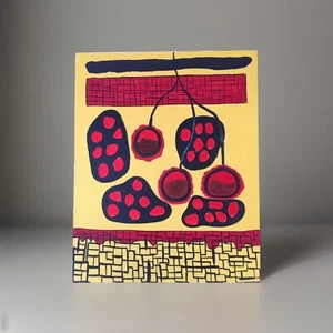 AUFGELISTETES KÜNSTLER Gemälde ABSTRAKT Modernist Dr. Benjamin Gross 24" x 30" - Bild 1 von 7