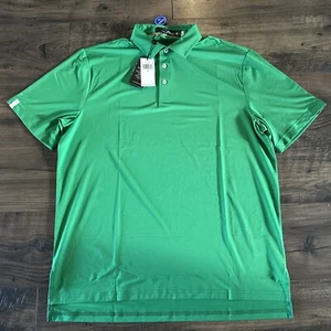 Camisa Polo RLX Ralph Lauren Verde Grande Rendimiento Absorbente Ventilada Ajuste Profesional Nueva con Etiquetas - Imagen 1 de 5