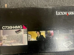 New Genuine Lexmark C736H4MG Magenta Toner Cartridge In Box - Picture 1 of 1