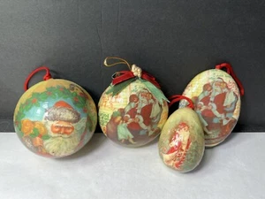 Adornos navideños decoupage vintage Santa - Imagen 1 de 4
