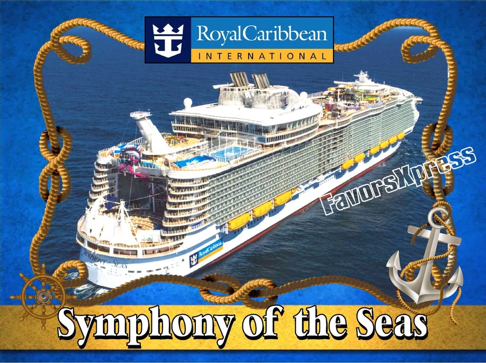 ROYAL CARIBBEAN SYMPHONY OF THE SEAS CRUISE SHIP PHOTO MAGNET 4 X 3 INCHES