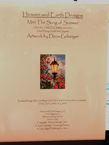 HAED Cross Stitch Pattern: THE SONG OF SUMMER:  New - Picture 1 of 1