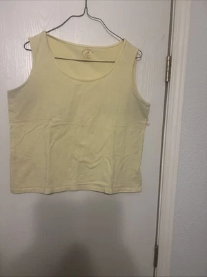 Yellow White Stag Tank TopCotton T-Shirt Sz L Woman’s - Image 1 of 3
