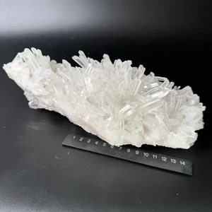 4.9lbs Large Natural Clear Quartz Crystal Cluster,High Bright healing crystal#13 - Picture 1 of 13