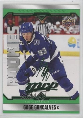 2024-25 Upper Deck MVP Rookie SP Green Script Gage Goncalves #235 Rookie RC - Image 1 of 2