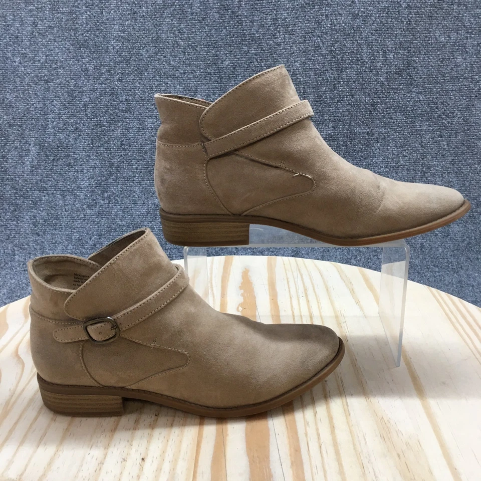 BC Calzado Botas Mujer 6 Botín Marrón Informal Cómodo Tobillo Top Bloque Foto 1 de 4