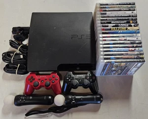 Sony PlayStation 3 Slim 320GB Konsole Bundle (18 Spiele, 4 Controller) GETESTET - Bild 1 von 14