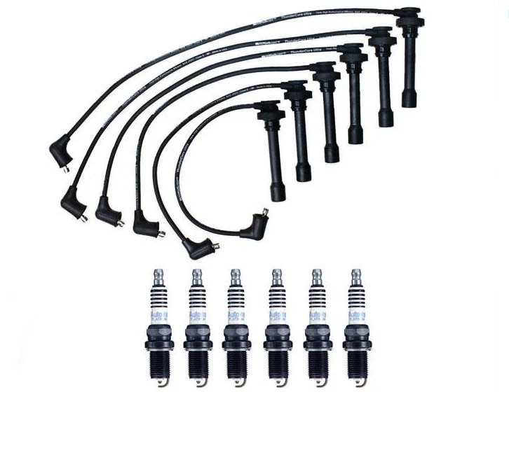 Juego de cables de encendido y bujías para Mitsubishi Eclipse V6 3,0 L 00-05 Foto 1 de 4