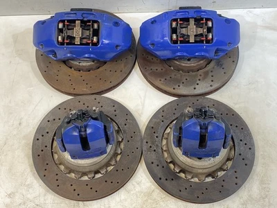 2010 - 2013 BMW X5M SPORT 4.4 Twin Turbo Set of 4 Blue Brake Calipers & M Rotors - Image 1 of 4