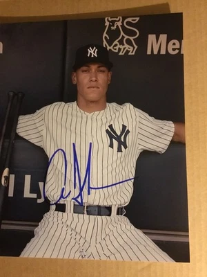 Foto firmada de la superestrella de los Yankees de Nueva York Aaron Judge 8 X 10 con certificado de autenticidad Foto 1 de 2
