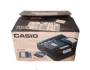 Casio SE-S700 kompakte elektronische Geschäftskasse schwarz GEPRÜFT & funktionsfähig - Bild 1 von 17
