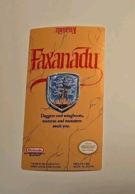 Faxanadu NES Replacement Cartridge Label
